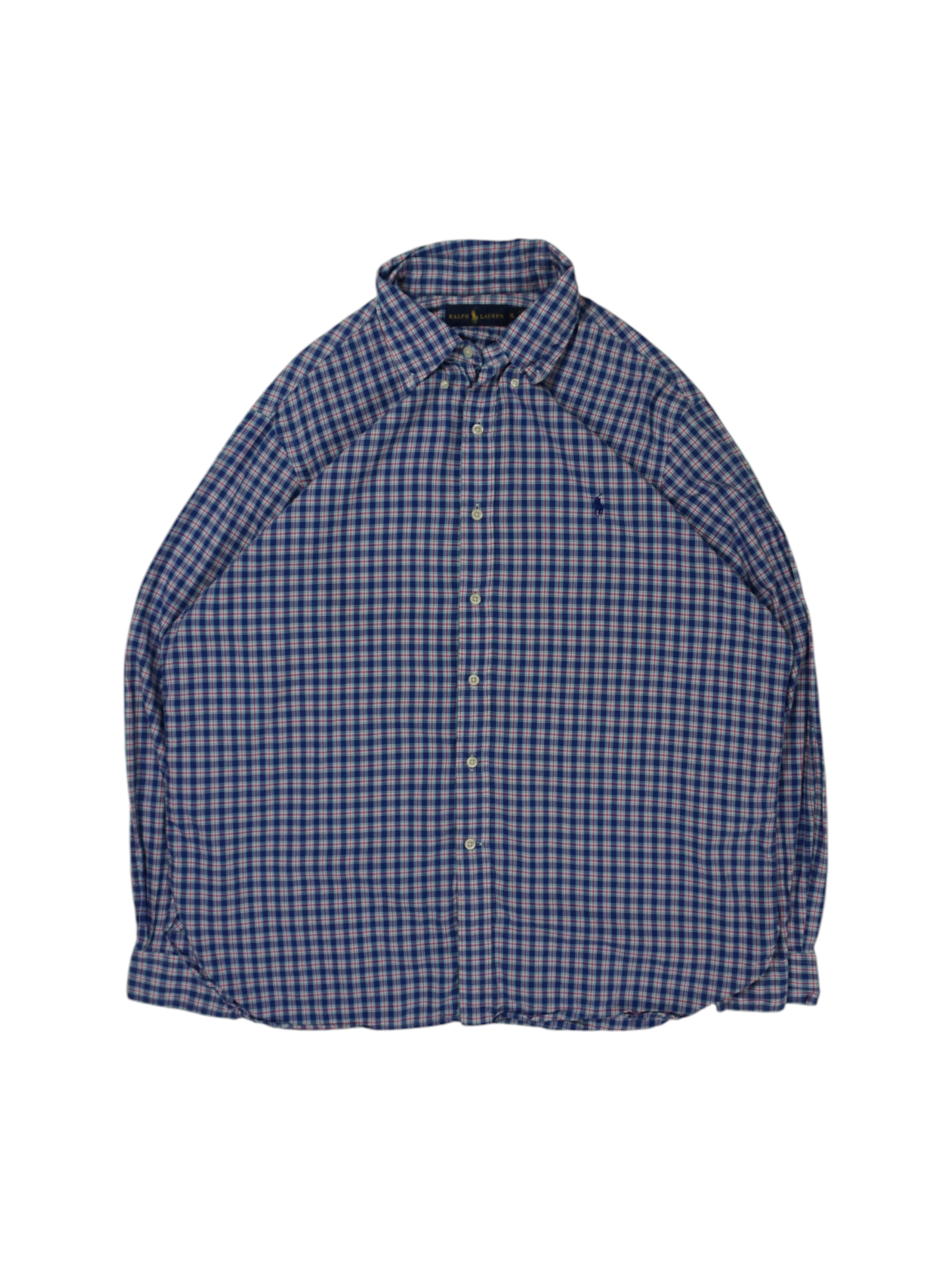 Vintage Ralph Lauren Blue Pink White Shirt