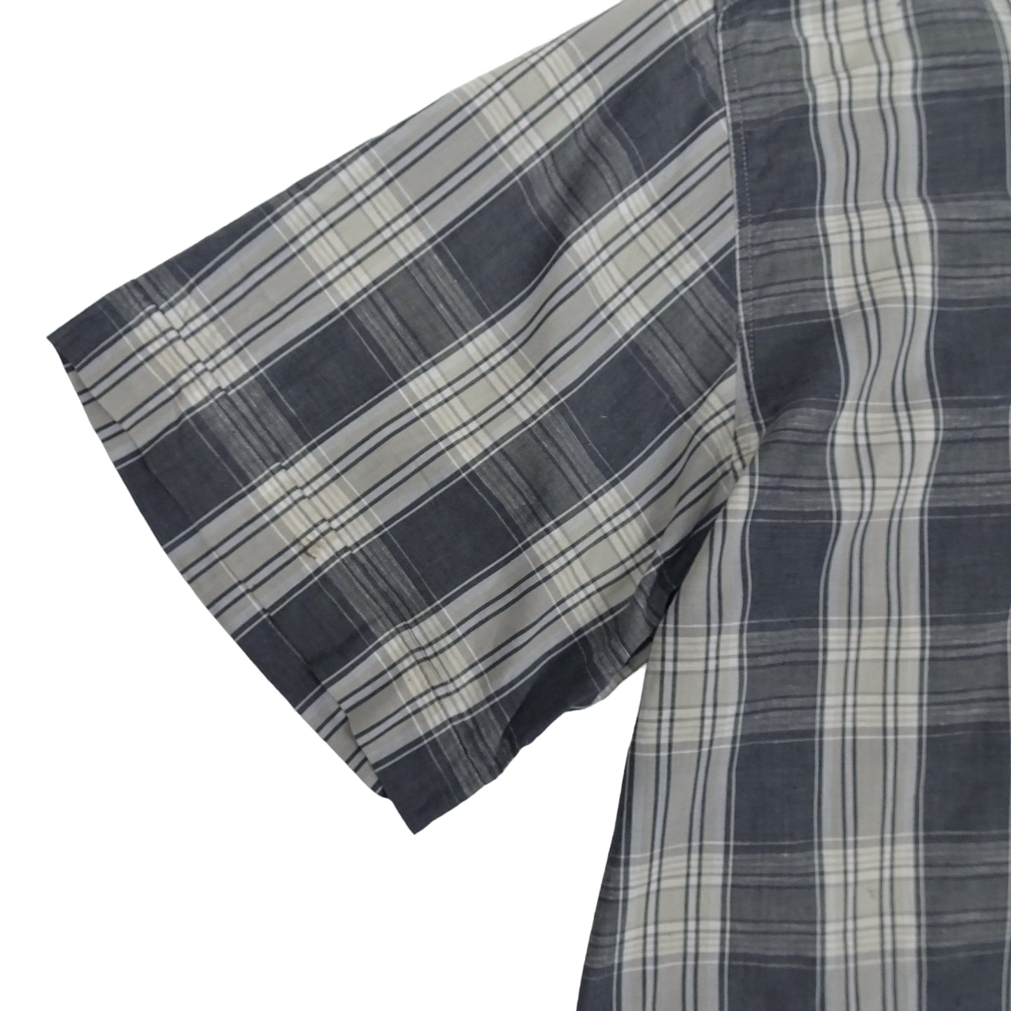 Vintage Camel Checked Grey Black Shirt