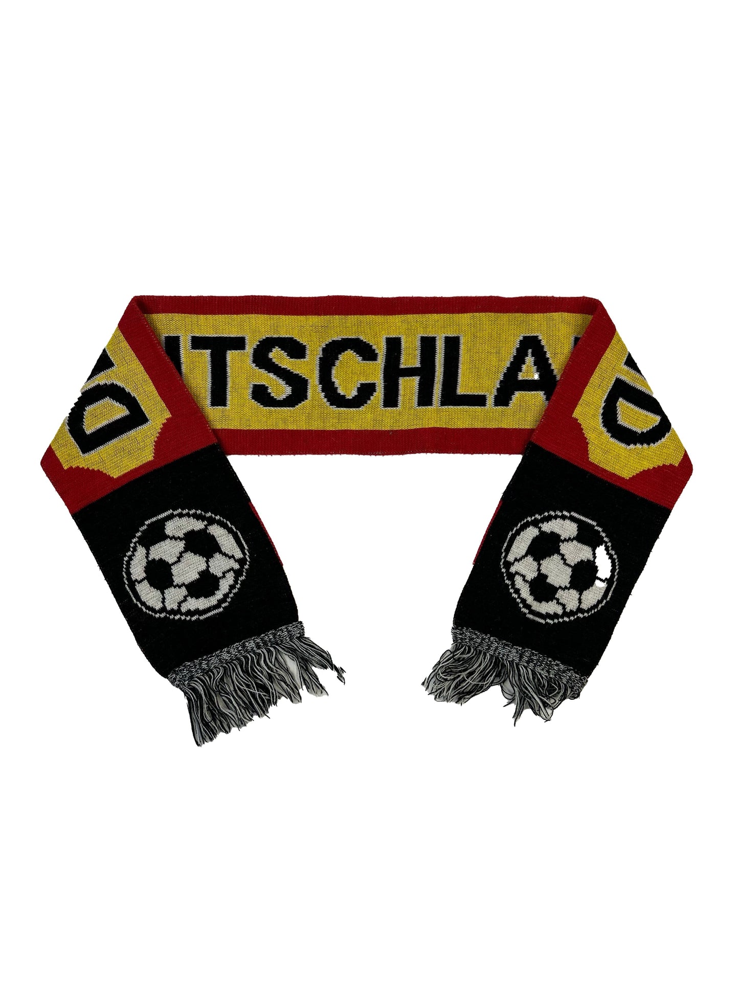 Vintage Deutschland Yellow/Red/Black Football Scarf