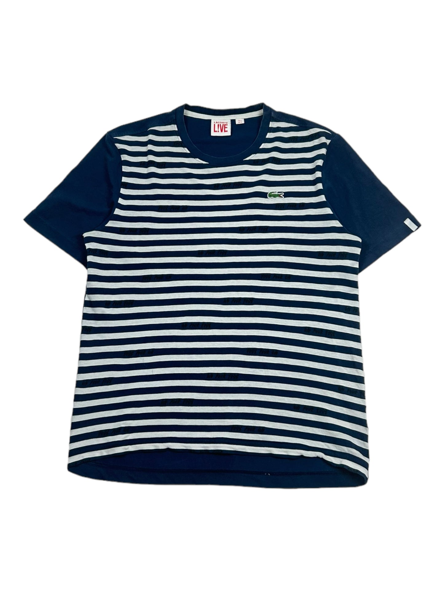 Vintage Lacoste Striped Navy T-Shirt