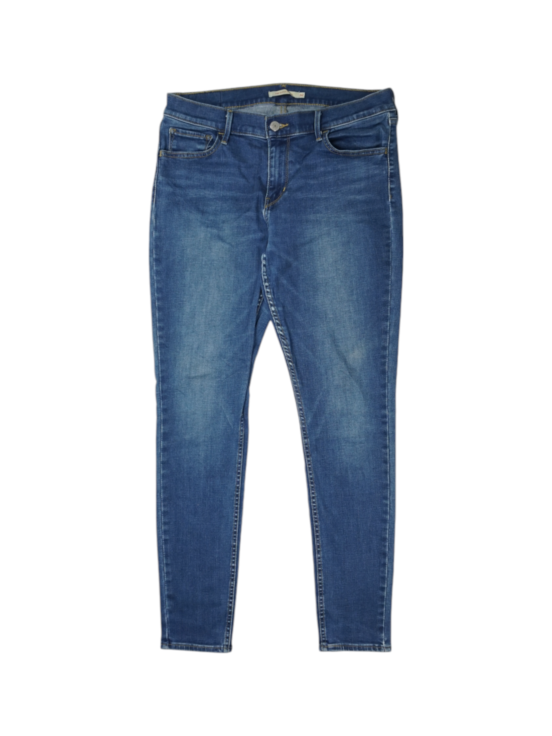 Vintage Levi's 710 Super Skinny Jeans Denim Blue