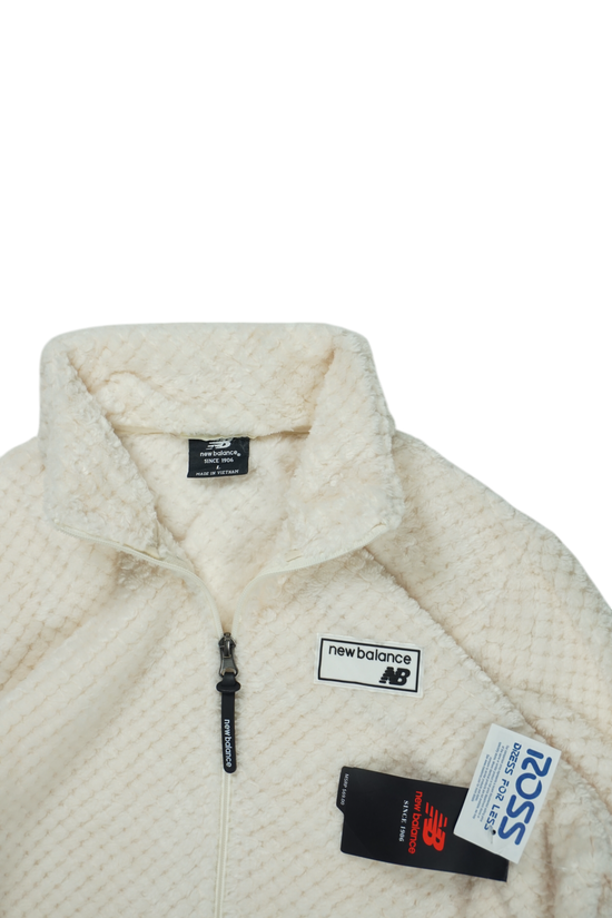 Vintage New Balance Off-White Fleece Jacket