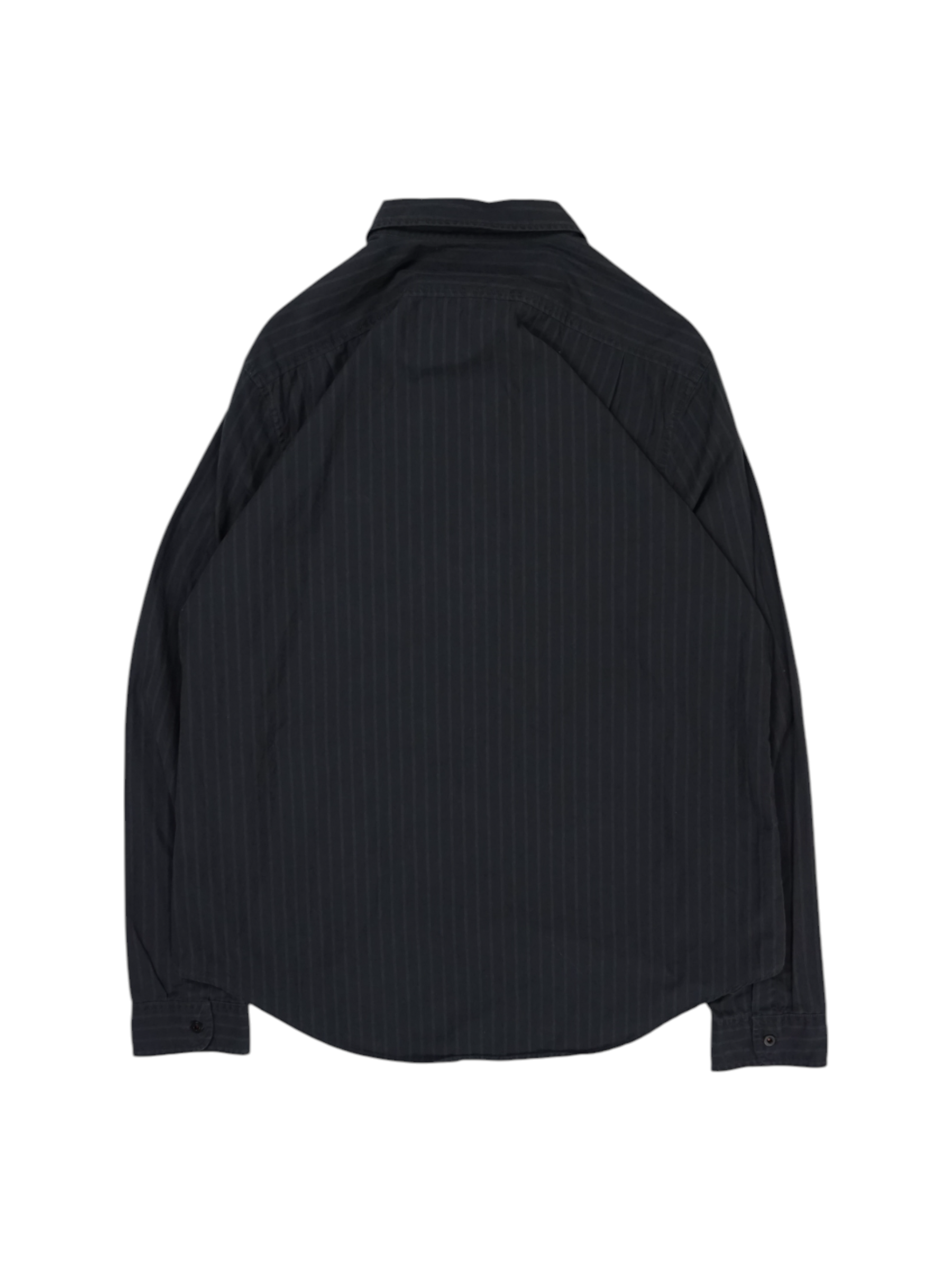 Vintage Ralph Lauren Black With Grey Stripes Shirt