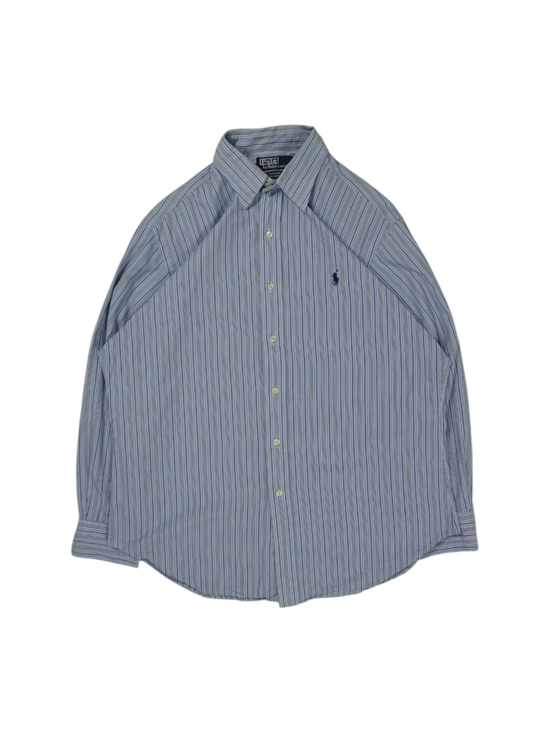 Vintage Ralph Lauren Blue White Andrew Shirt