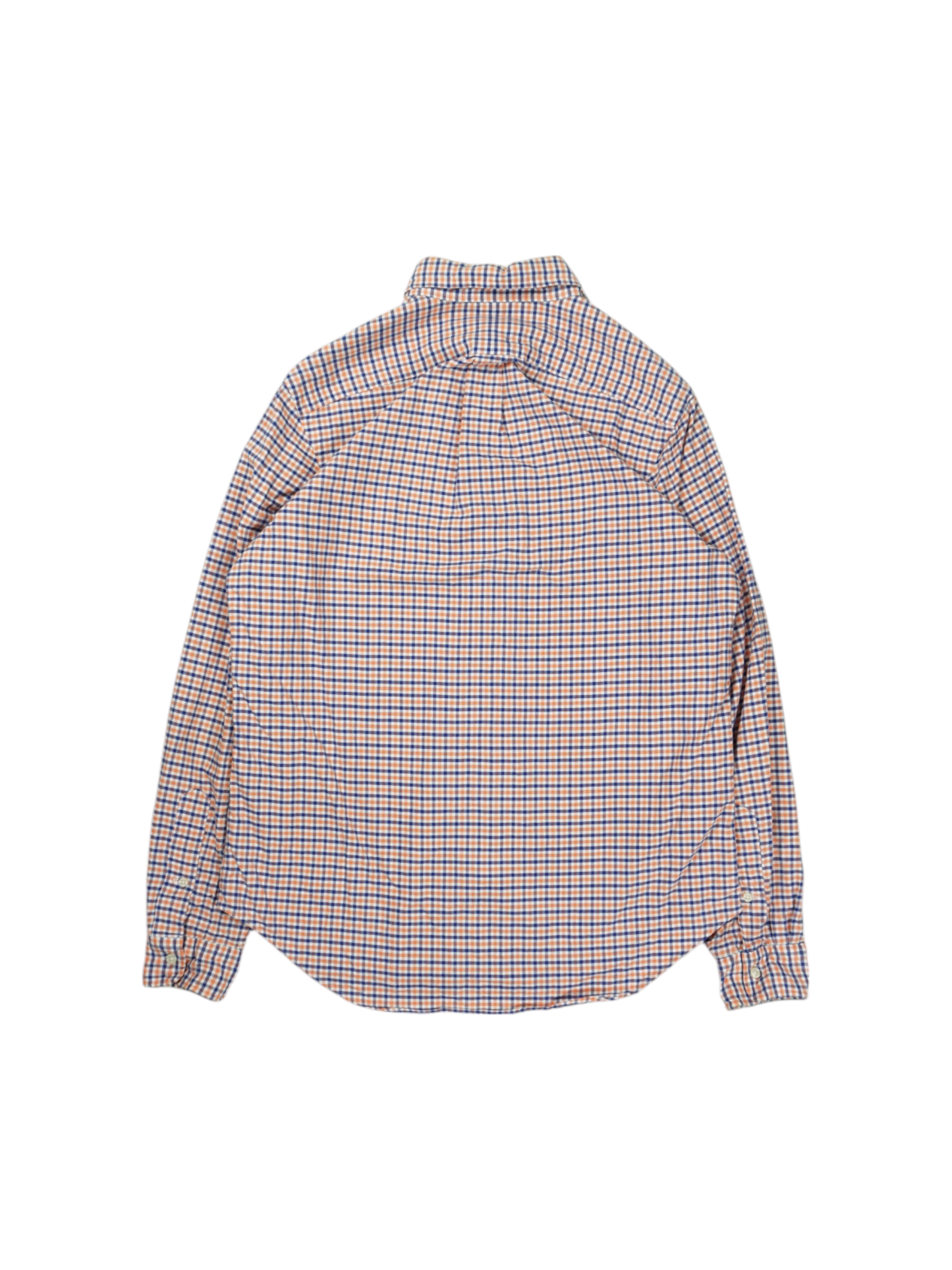 Vintage Ralph Lauren Orange Blue Checkered Shirt