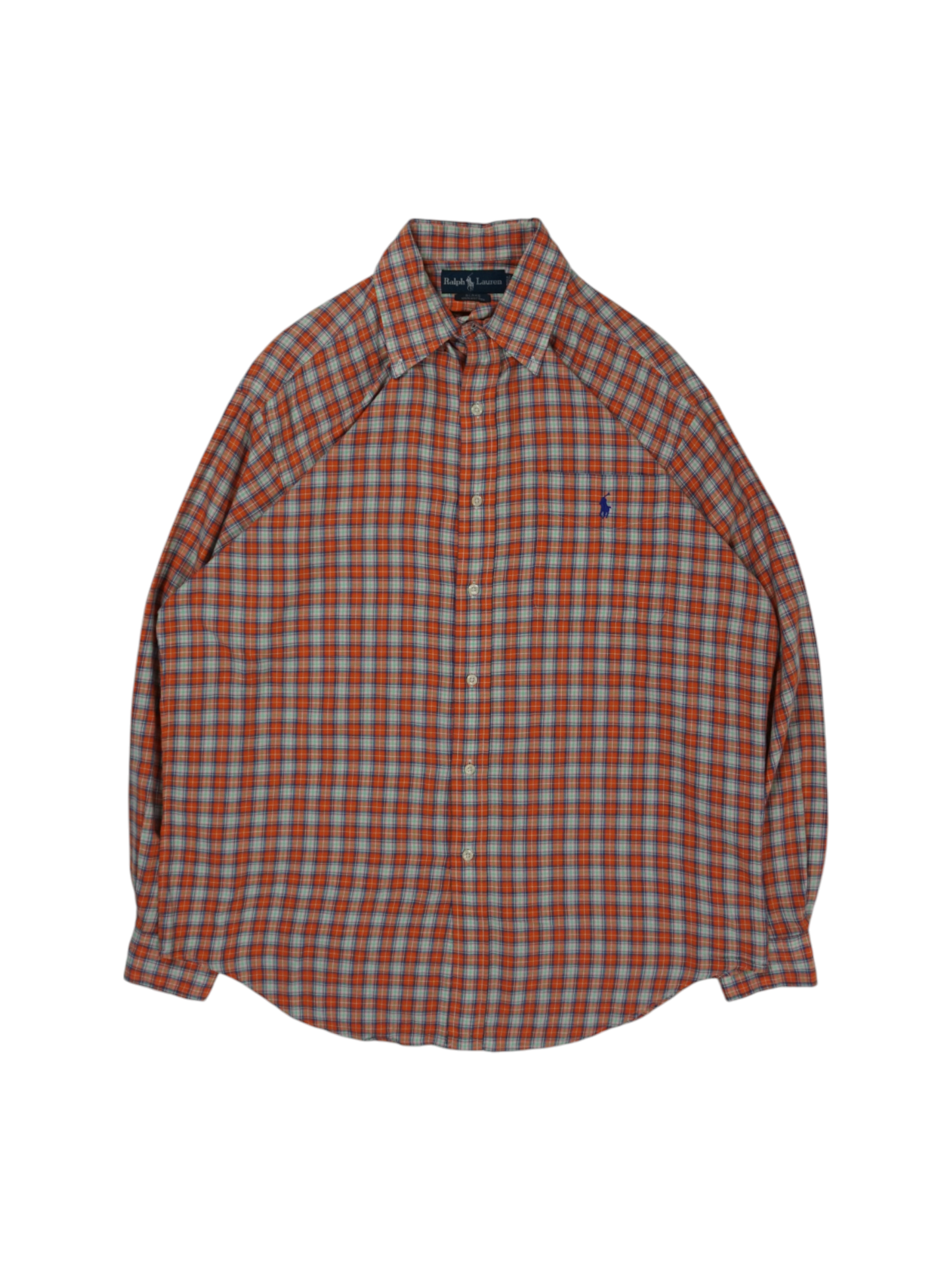 Vintage Ralph Lauren Orange Blue Shirt
