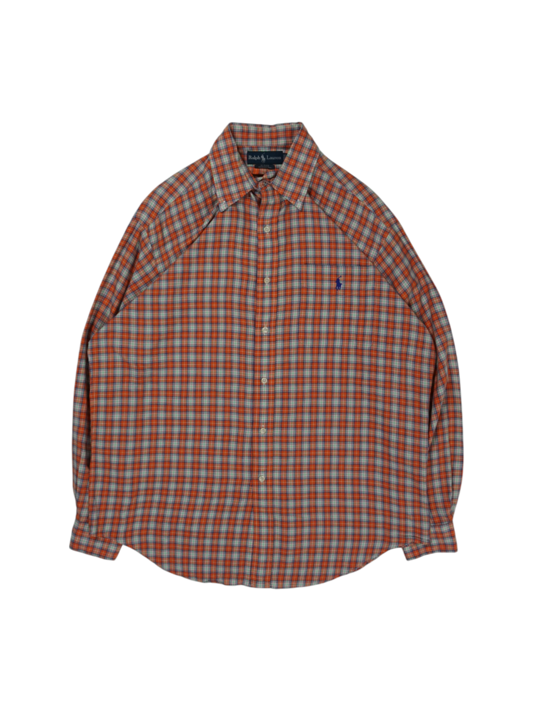 Vintage Ralph Lauren Orange Blue Shirt
