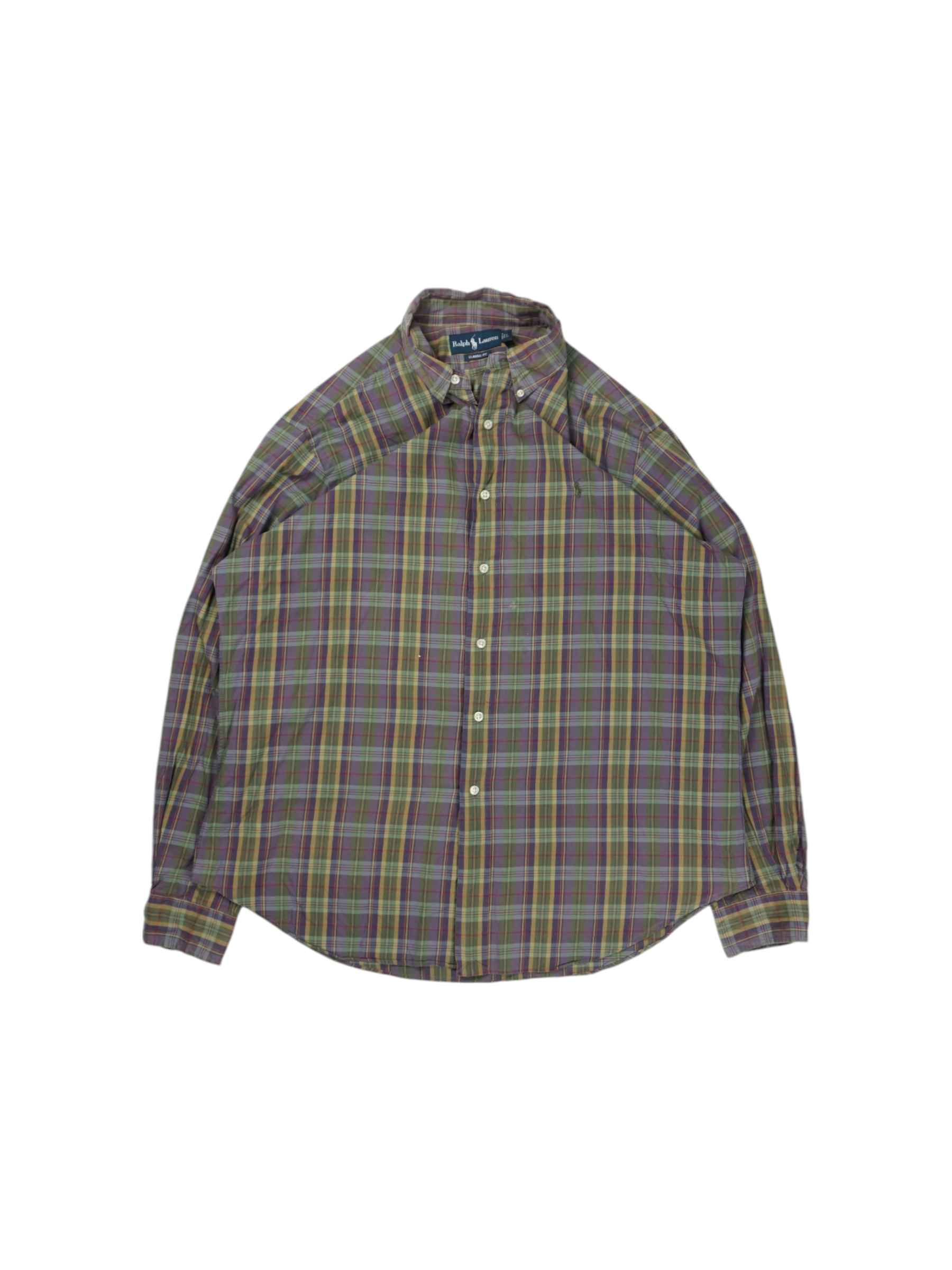 Vintage Ralph Lauren Purple Checkered Shirt