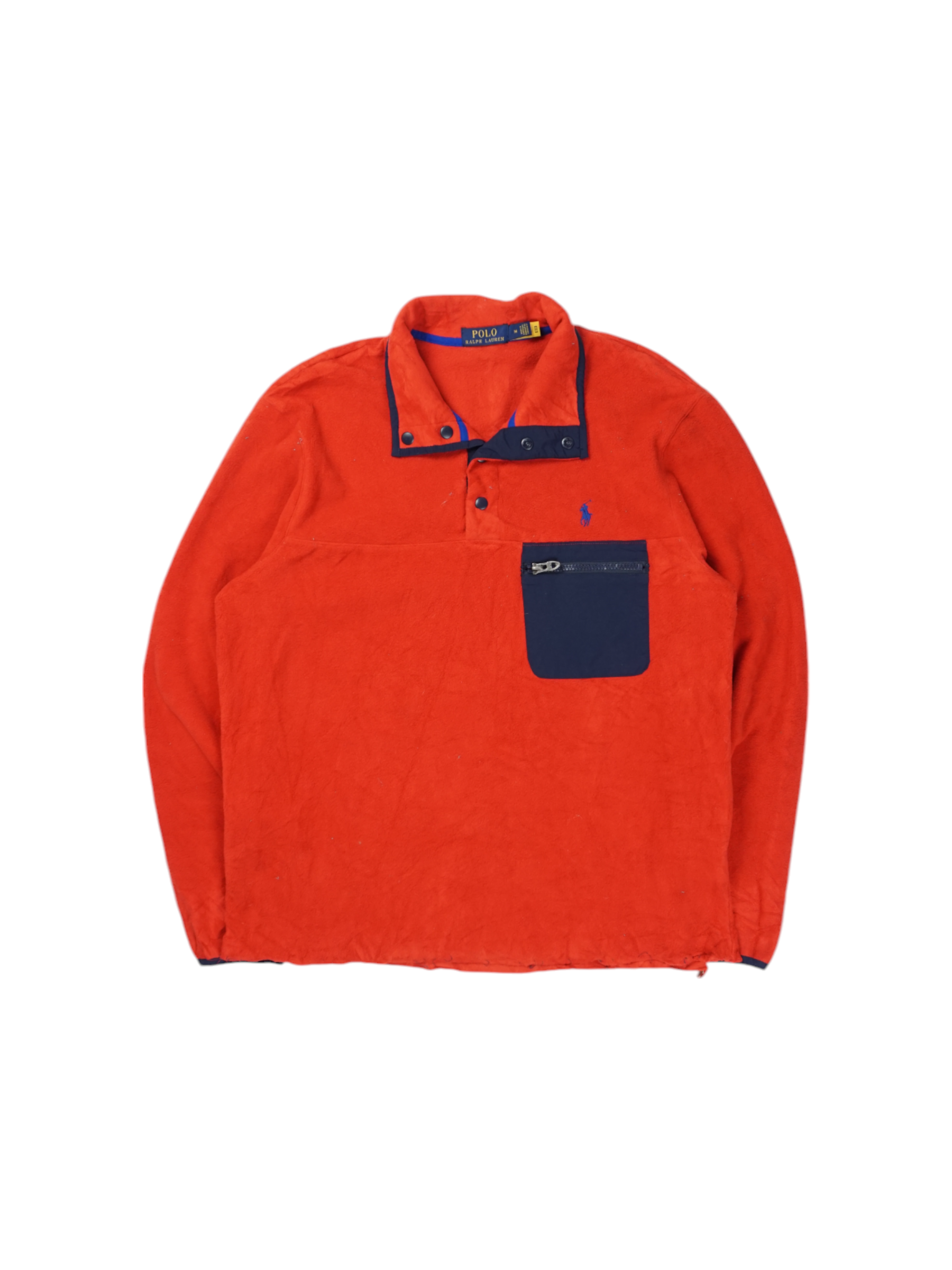 Vintage Ralph Lauren Red Navy Fleece Jacket