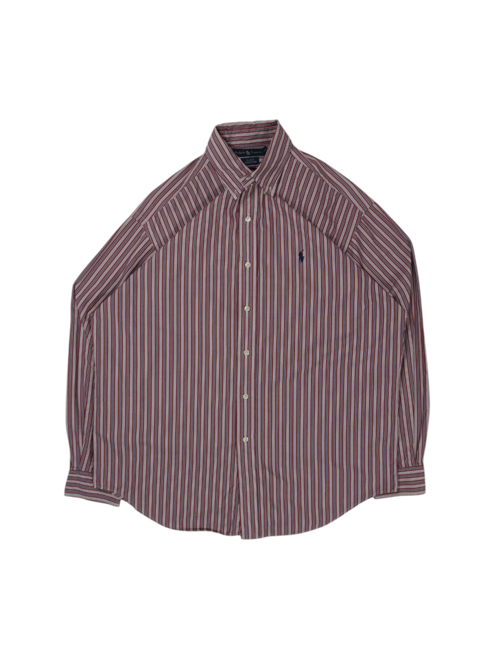 Vintage Ralph Lauren Red Navy White Shirt