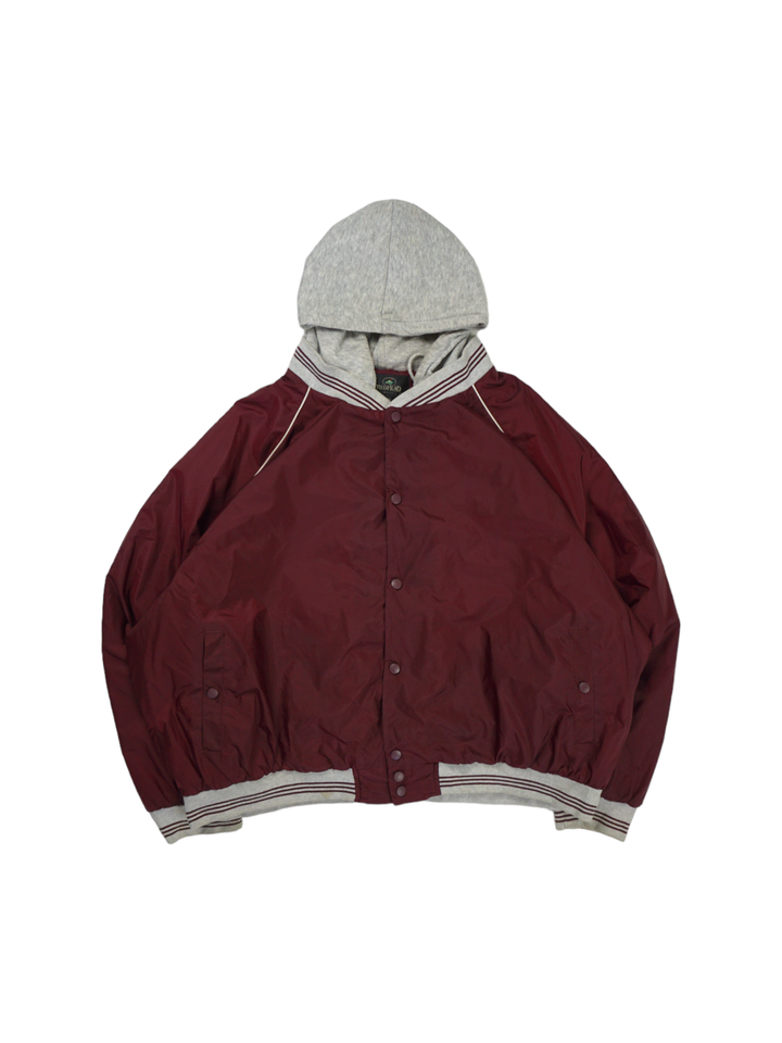 Vintage RedHead Bordeaux Hooded Varsity Jacket