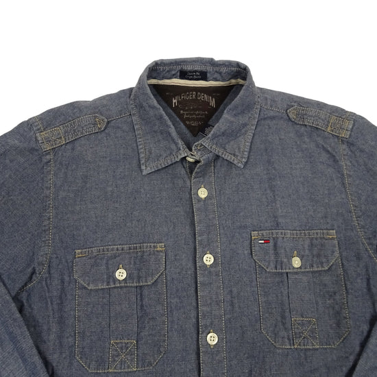 Vintage Tommy Hilfiger Blue Denim Shirt