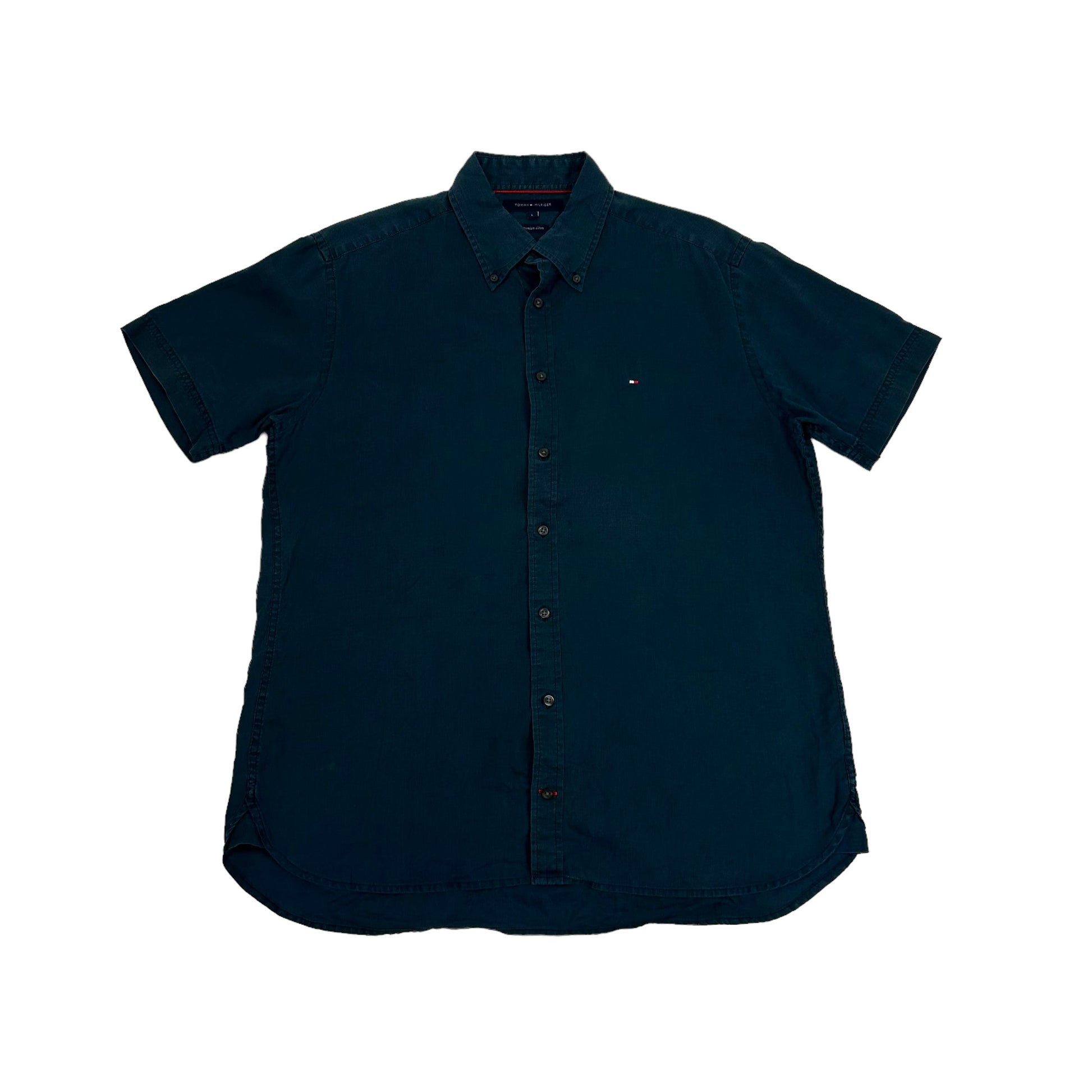 Vintage Tommy Hilfiger Short Sleeved Navy Shirt