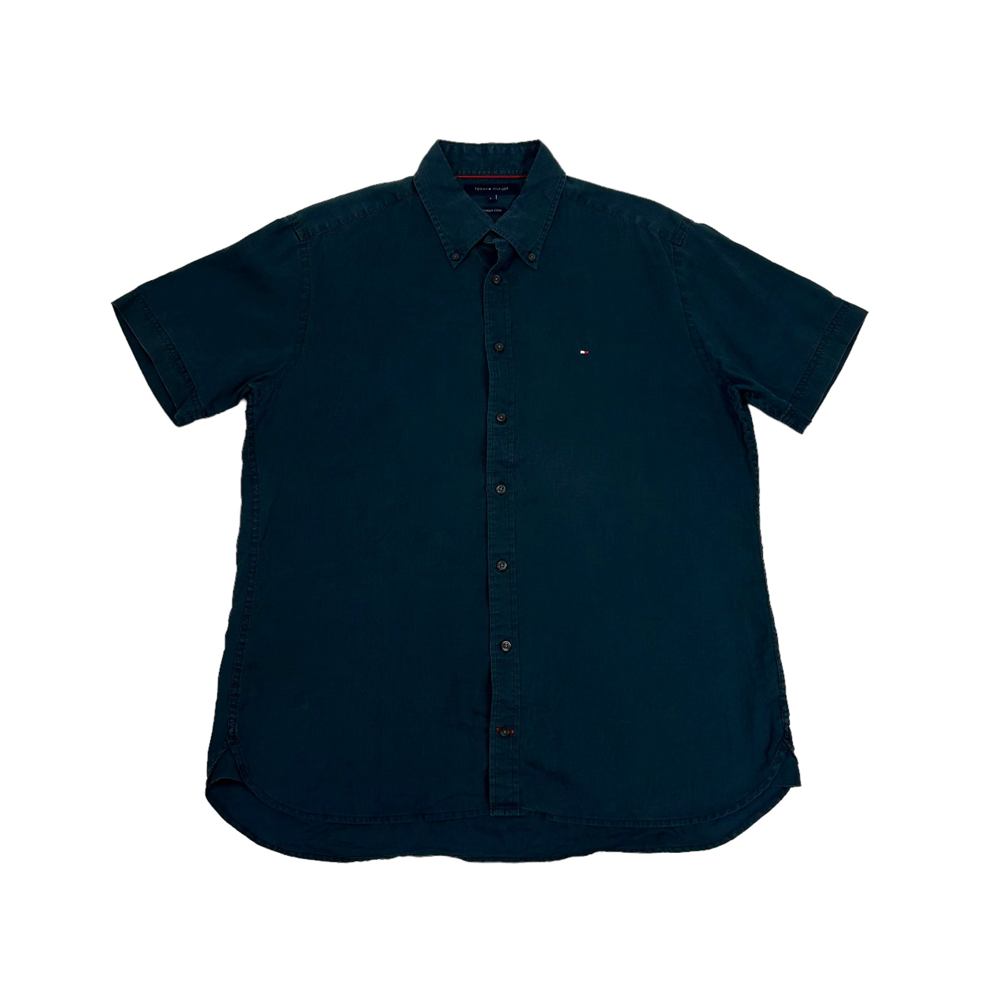 Vintage Tommy Hilfiger Short Sleeved Navy Shirt